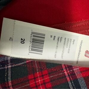 Vinyard Vines tartan plaid shift dresss